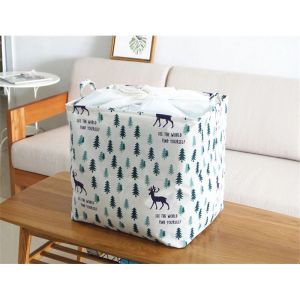 Clothing storage basket Jumbo/Tempat penyimpan pakaian selimut mainan dengan kantung serut
