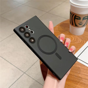 Case untuk Samsung galaxy S25 Ultra / S25 Plus / S25 5G Soft Case MagSafe magnet wireless graduation matte feel Casing cover