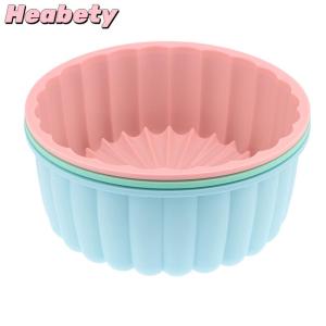 Heabety 6 Inch Charlotte Cake Pan Silicone Cheesecake Nonstick Round Silicone Baking Mold Cake Molds For Strawberry Shortcake Tart Pie