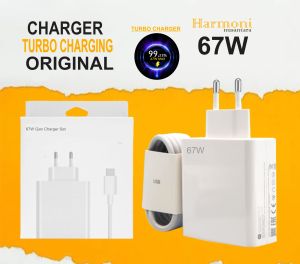 Charger XIAOMI 67W Batok M12 USB Micro & Type C Flash Turbo Charging Adapter High Quality