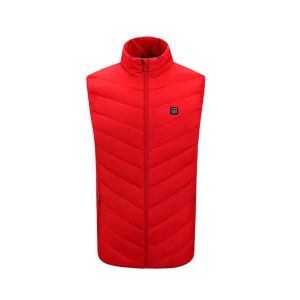 38[Ready Stock/COD]Comfortable Electric Men Body Heating Coats Winter Warm Thermal Jacket Heated Vest