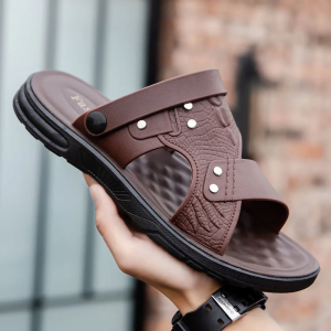 Mens Sandals Flip-flops Fashion High-end Atmosphere Slippers Soft Fits the Foot Reducing the Burden on the Pace