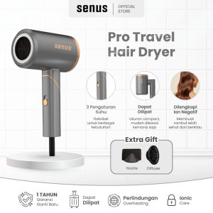 Senus Pro Travel Hair dryer - pengering rambut lipat 1600 W