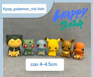 Set 6 mô hình nhân vật pokemon mini siêu cute