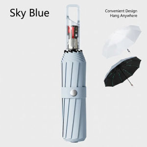 COD High-end series 60 Ribs Auto Umbrella Anti-Rebound Transparent Handle Windproof UV Protection Large Umbrella