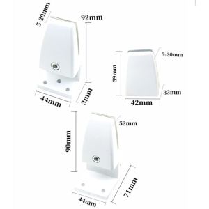 Kẹp Vách Ngăn lᴏại 1 Sịn cho Kính và Mặt bàn Chữ T Chữ L Không Chân