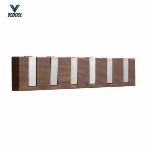 Wall Mounted Bag Holder 6 Foldable Hooks No Drilling Key Hangers Multi-Function Self Adhesive Key Rack Heavy Duty for Door Wall Entryway [Vodool Center]