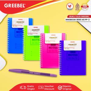 GREEBEL RINGBOOK 8060 A6 PP-2 / Agenda Planner Lucu unik / Buku Catatan Spiral Ring book isi 60 halaman