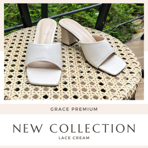 [ส่งเร็วพิเศษ!] รองเท้าเปิดส้น grace GH026 รุ่นนิ่มกันลื่น  รองเท้าแตะส้นสูง รองเท้าแฟชั่น ส้นสูง 2.5 นิ้ว ไซส์ 36-43 รองเท้าไซส์ใหญ่