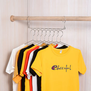 สแตนเลสประหยัดพื้นที่ประหยัดพลังงานแขวนที่แขวนเสื้อผ้ามหัศจรรย์ไม้แขวนอเนกประสงค์ตู้เสื้อผ้า Organizer