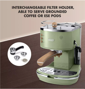 Máy Pha Cà Phê Tự Động Delonghi ECOV311.GR Delonghi Coffee Maker Máy Pha Cafe Cappuccino Espresso Tại Nhà Coffee Machine Café Crema Dung Tích 1.4L 15 Bar Nhập Khẩu Bảo Hành 12 Tháng