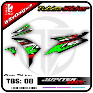 Sticker Striping Jupiter Mx New 135 - Stiker Striping Variasi Motor Jupiter Mx New 135. TBS.08