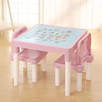 kids table and chair set Kids Study Table baby playing table Child Home Learning Drawing Teaching Desk Chair Set