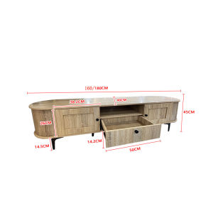 👍TV Console  (FREE DELIVERY&INSTALL)Type DSG186 TV Stand 160/180cm TV Cabinet  With a Wire Hole