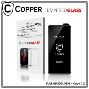 Oppo A12 - COPPER Tempered Glass Full Glue Premium Glossy