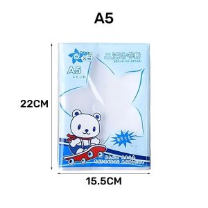 Clear Waterproof Plastic Book Covers A4 16K A5 Sizes Dirt Resistant Transparent Sleeves for Textbooks Notebooks Student Supplies