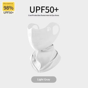 SERENEGLOW 3D vải lụa lạnh một mảnh mặt nạ với bảo vệ cổ UPF50 + UV che chắn bảo vệ khỏi ánh mặt trời làm mát cho mắt