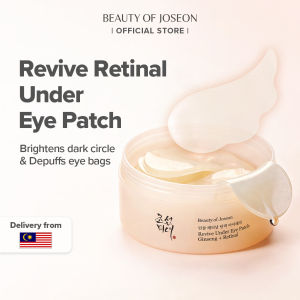 Beauty of Joseon Revive Under Eye Patch 60 Pcs | Ginseng + Retinal Wing-Shaped Hydrogel Wrinkle Care De-Puffing Dark Circles