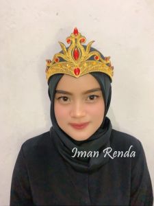 Siger Renda Bordir Aksesoris Tari Motif Dewi Sinta Mix Payet Diamond