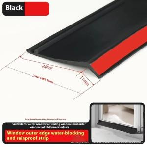 50cm Home Window Water Blocking Bar Sliding Window Rain Weatherstrip Balcony Insulation Windproof Sealing Strip Board