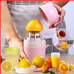 COD LUCOG Alat Peras Juicer Jus Manual  Pemisah Telor Jeruk Lemon Citrus Orange Multifungsi pink.