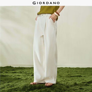 GIORDANO Women Denim Pants Moderate Thickness Denim Pants Non-Elastic Denim Pants Woven Fabric Denim Pants 18416803