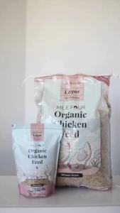 Organic Chicken Feed – Layer Pellet Non-GMO USA Grown 16% Protein Corn-Free Soy-Free Non-Medicated Feed for Chickens 2 lbs Sample