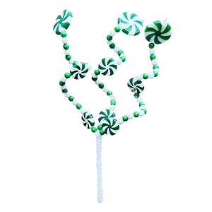 Artificial Candy Branch Stems Tree Top Ornament Artificial Candy Stems for Christmas Tree Vase Flower Arrangement