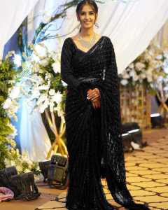[PRE-ORDER] WE ARE LAUNCHING LUXURY PARTYWEAR ACTRESS STYLE BEAUTIFUL SEQUINCE SAREE WITH BLOUSE [DELIVERY TIME 12 DAYS]