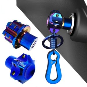 LANGJ ที่มีคุณภาพสูง อะลูมิเนียมอัลลอยด์ หัวน๊อตหกเหลี่ยม รูปห้าเหลี่ยม พวงกุญแจรูปกุญแจ รถจักรยานยนต์ที่ดัดแปลง พวงกุญแจรถมอเตอร์ไซด์ ตกแต่งฝาครอบหัวกุญแจ พวงกุญแจทรงหกเหลี่ยม ปลอกหุ้มกุญแจรถจักรยานยนต์