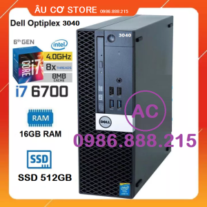 Dell Optiplex 3040 CPU Core i7-6700/ RAM 16 Gb/ SSD 256 GB - Bảo hành 12T- Máy Tính Đồng Bộ Dell _ Âu Cơ Store _ Case PC - Đồng Bộ Dell