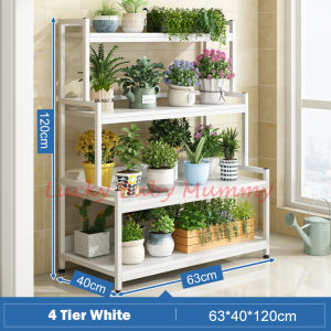 【DAILY ESSENTIAL】 R22S Trapezoid Plant Stand and Storage Shelf 3 or 4 Tier