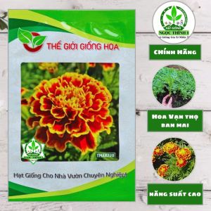 Hạt Giống Hoa Vạn Thọ Ban Mai Cọp F1 TMAR220 THẾ GIỚI GIỐNG HOA (Gói 100 hạt) - Date mới (Màu chuẩn)