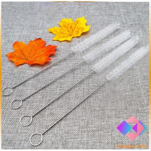 คุณค่า แปรงล้างหลอดดูด จูกนม ขนไนล่อน ไม่ทำให้เป็นรอย แปรงถ้วย สแตนเลส Stainless Steel แดงที่โชค