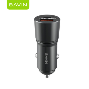 BAVIN PC920 20W PD Fast Charging Car Charger 18W QC3.0 USB Port Fast Charge Widely Compatible Supports iPh 16 Series