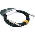 Carlsbro BC328 Instrument Cable สายแจ็คกีตาร์ ยาว 3 เมตร / 6 เมตร หัวโลหะ + แถมที่รัดสาย ** แบรนด์ดังจากอังกฤษ **. 