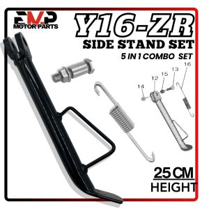 [EMP]🔥HARGA RUNTUH🔥SIDE STAND Y16ZR Y16 TONGKAT TEPI Y16 MODIFY MODIFIED SET SPRING BOLT