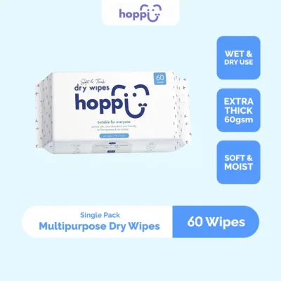 HOPPI DRY WIPES 60S