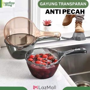 Gayung Mandi Transparan Aesthetic Plastik Tebal Anti Pecah
