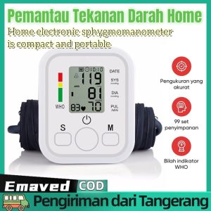TENSIMETER DIGITAL ALAT PENGUKUR TEKANAN DARAH BLOOD PRESSURE OTOMATIS DENGAN MONITOR LCD