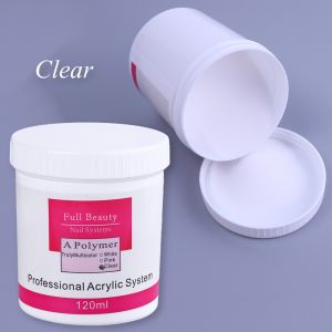 Full Beauty ผงอะคริลิค กระปุกใหญ่ 120G. ผงอะคริลิคต่อเล็บ ต่อเล็บอะคริลิค