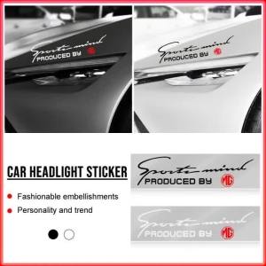 dncnf 3D Car Front Headlight Eyebrow Eyelid Stickers Sport Engine Hood Styling Decals for MG ZS HS MG3 MG4 EV MG5 MG6 MG7 GT 9H4B3