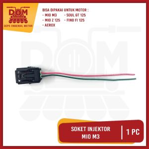 Soket Injektor Mio M3 (PSP) Socket Lawan Injector Injeksi Yamaha Mio Z 125 Aerox Soul GT 125 Fino Fi