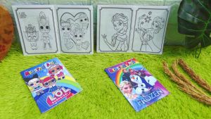 BM-WARNA Mainan Edukasi Buku Mewarnai Anak Karakter Kartun Lucu aneka motif