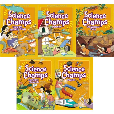 Science Champs Series (Full Set 1) (5 Books) Children Science Book Age 6-12