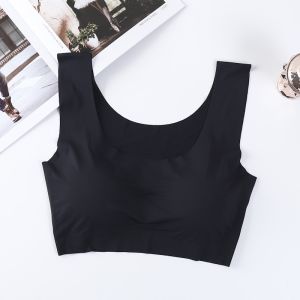 Ice Silk Seamless Bra Sleep Ultra Thin Bra Fashion Free Wire Bralette S02