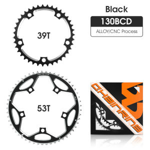 Tây Đi Xe Đạp 130BCD Xe Đạp Trên Đường Crankset Vòng Chainring 8-11Speed Xe Đạp Crankset Vòng Tròn Kép Tấm Phụ Kiện Đi Xe Đạp 53-39T Xe Đạp Crankset Tấm Răng Xe Đạp Có Thể Gập Lại Các Bộ Phận