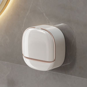 New Soap Box Bathroom Household Wall-Mounted Punch-Free Drain Soap Box Sponge Bathroom Storage Rack Soap Rack