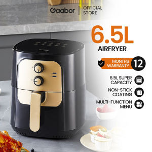 Gaabor 6.5L Super Capacity Air Fryer Non-stick Coating and Multi-function Menu