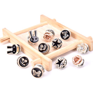 [fenggongshuode] 10Pcs Set Mini Flower Brooch Buttons Suit Shirt Lapel Collar Pins